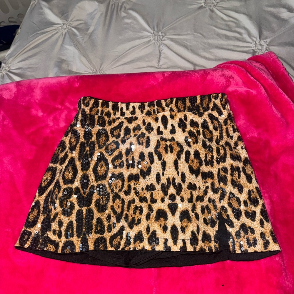 Windsor Leopard Print Mini Skirt